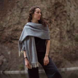 Mantón de Lana - Azul