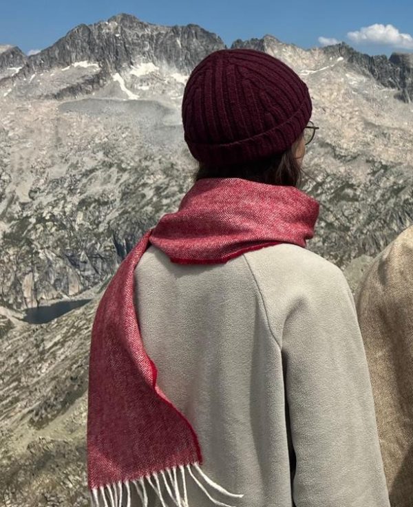 Bufanda y Gorro Burdeos