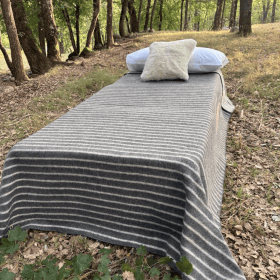 Manta de Lana para Cama Modelo Salardú Gris 2