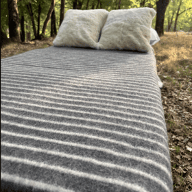 Manta de Lana para Cama Modelo Salardú Gris 3